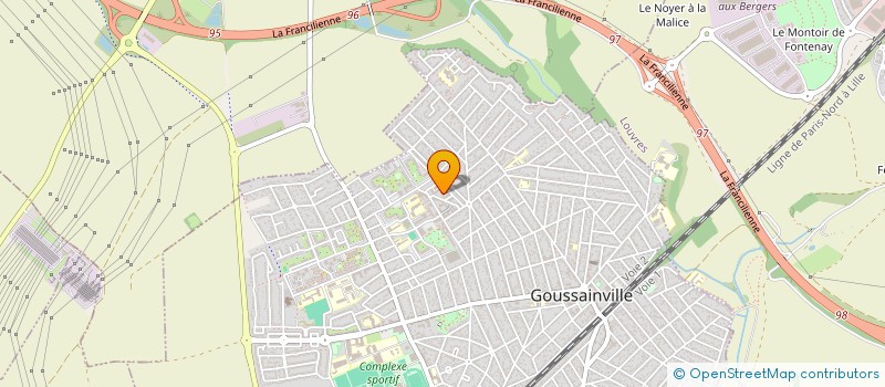 localisation de l'entreprise MONSIEUR IBRAHIM CISSE  GOUSSAINVILLE