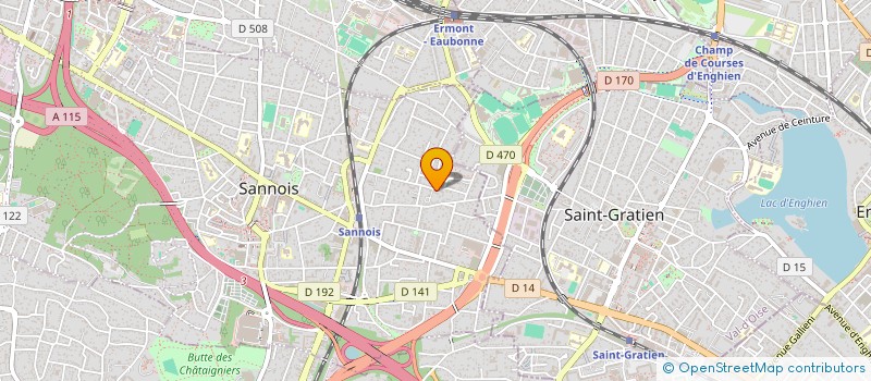 localisation de l'entreprise MONSIEUR IBRAHIM COULIBALY  SANNOIS