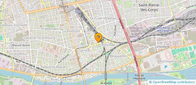 localisation de l'entreprise MONSIEUR IBRAHIM DANTHIOKO  TOURS