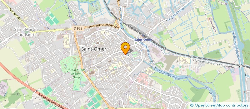 localisation de l'entreprise MONSIEUR IBRAHIM DIAKITE  SAINT-OMER