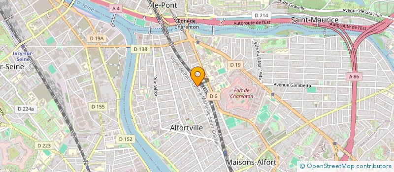 localisation de l'entreprise MONSIEUR IBRAHIM DIAKITE  ALFORTVILLE