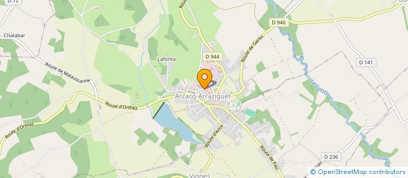 localisation de l'entreprise MONSIEUR IBRAHIM DIAKITE  ARZACQ-ARRAZIGUET