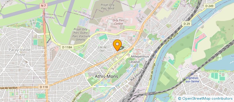 localisation de l'entreprise MONSIEUR IBRAHIM DIALLO à ATHIS-MONS