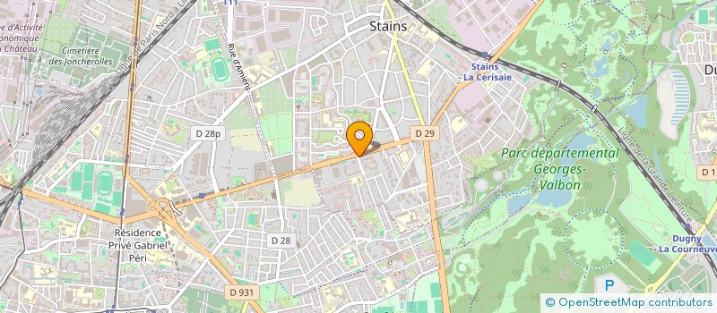 localisation de l'entreprise MONSIEUR IBRAHIM DIARRA  STAINS