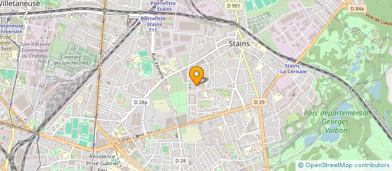 localisation de l'entreprise MONSIEUR IBRAHIM DIARRASSOUBA  STAINS