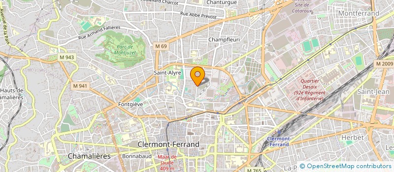 localisation de l'entreprise MONSIEUR IBRAHIM DIOMANDE  CLERMONT-FERRAND