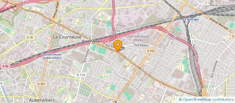 localisation de l'entreprise MONSIEUR IBRAHIM DIOUARA à LA COURNEUVE