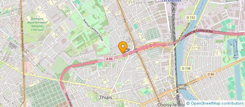 localisation de l'entreprise MONSIEUR IBRAHIM DJIKINE  THIAIS