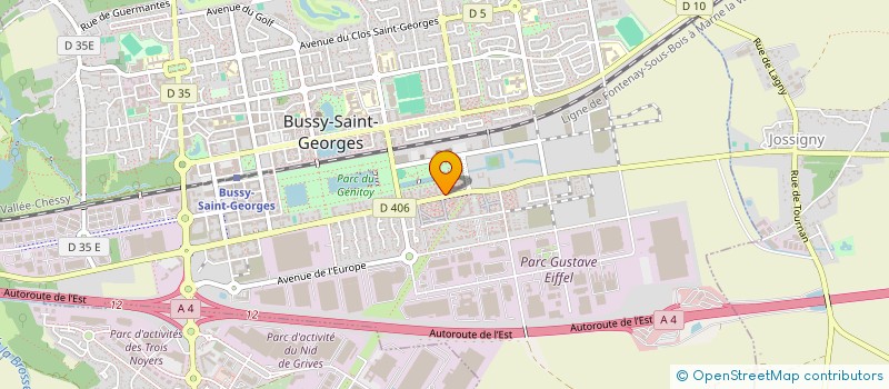 localisation de l'entreprise MONSIEUR IBRAHIM DOSSO  BUSSY-SAINT-GEORGES