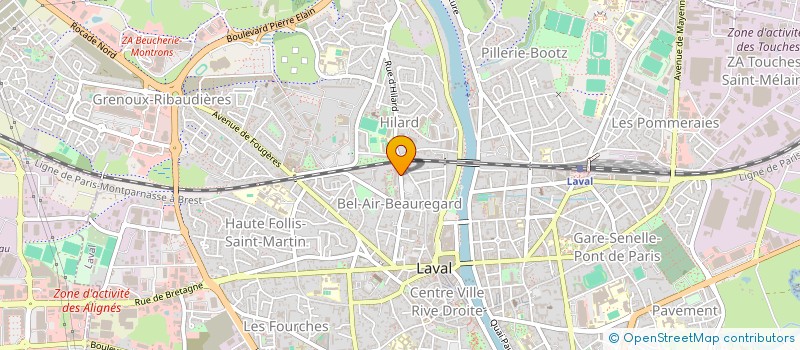 localisation de l'entreprise MONSIEUR IBRAHIM DOUKOURE à LAVAL