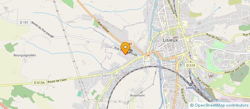 localisation de l'entreprise MONSIEUR IBRAHIM DOUMBOUYA  LISIEUX