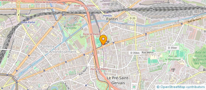 localisation de l'entreprise MONSIEUR IBRAHIM EL ABED  PANTIN