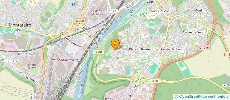 localisation de l'entreprise MONSIEUR IBRAHIM EL BOUAYADI  CREIL