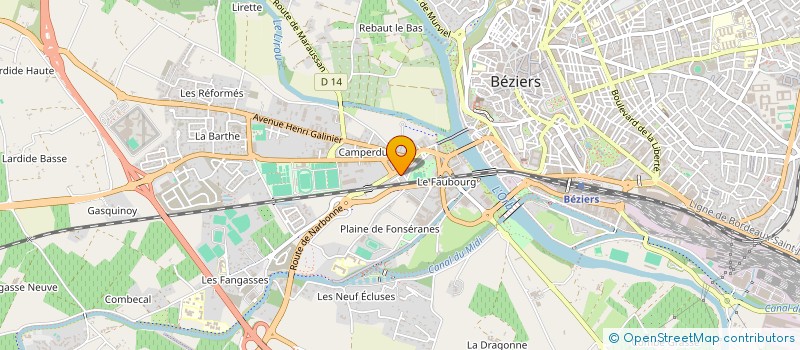 localisation de l'entreprise MONSIEUR IBRAHIM EL YAAGOUBI  BEZIERS