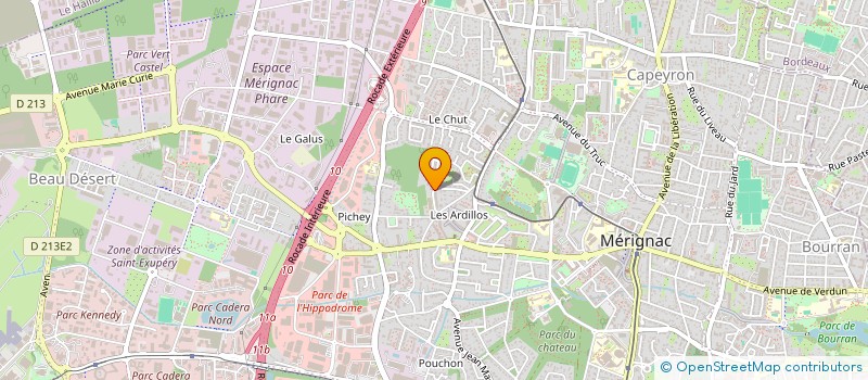 localisation de l'entreprise MONSIEUR IBRAHIM ERTEKIN  MERIGNAC