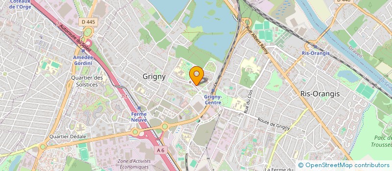 localisation de l'entreprise MONSIEUR IBRAHIM FALL à GRIGNY