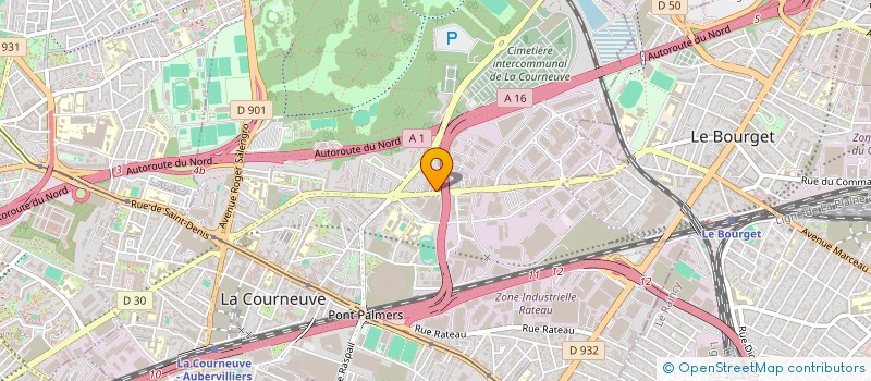 localisation de l'entreprise MONSIEUR IBRAHIM FARRAG à LA COURNEUVE