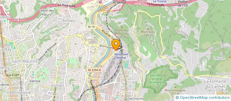 localisation de l'entreprise MONSIEUR IBRAHIM FELLOUH à NICE