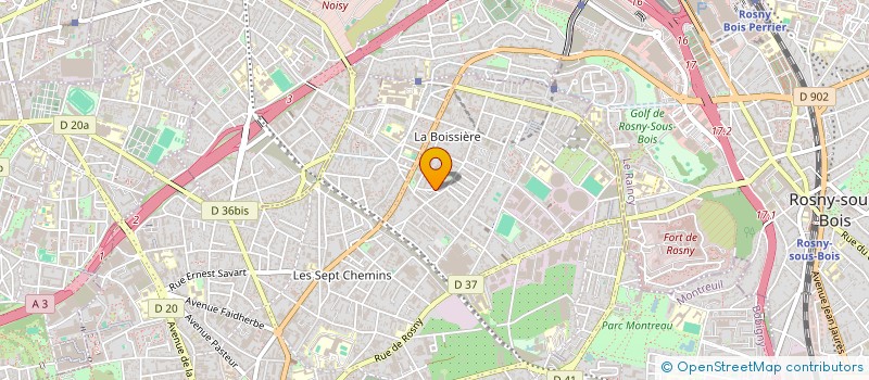 localisation de l'entreprise MONSIEUR IBRAHIM FOFANA à MONTREUIL