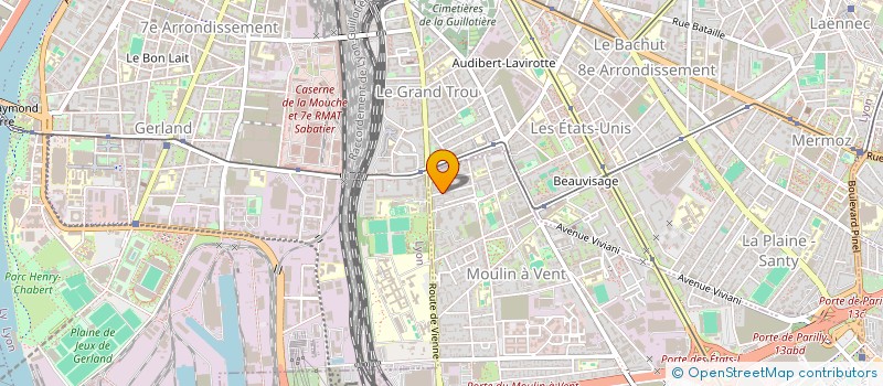 localisation de l'entreprise MONSIEUR IBRAHIM FOFANA  VENISSIEUX