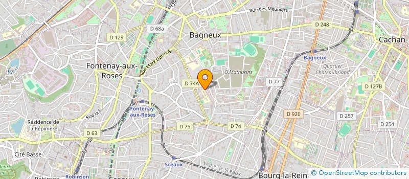 localisation de l'entreprise MONSIEUR IBRAHIM FOFANA à BAGNEUX