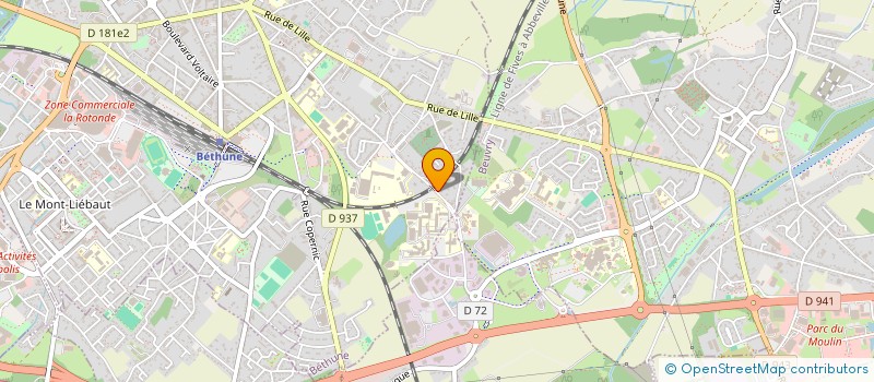 localisation de l'entreprise MONSIEUR IBRAHIM FOFANA  BETHUNE