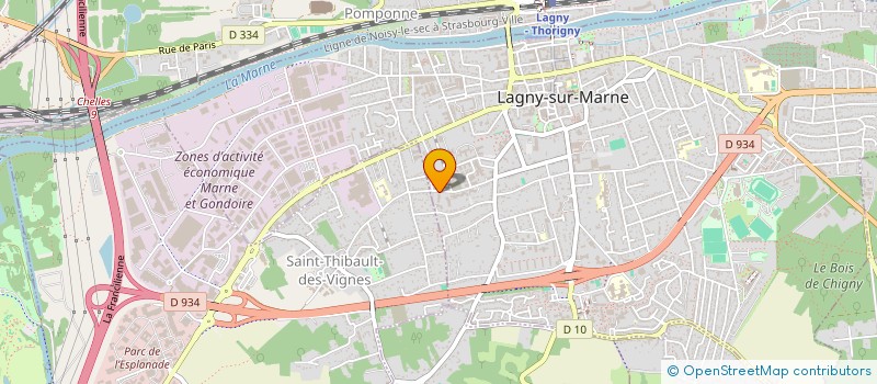 localisation de l'entreprise MONSIEUR IBRAHIM GASSAMA  LAGNY-SUR-MARNE