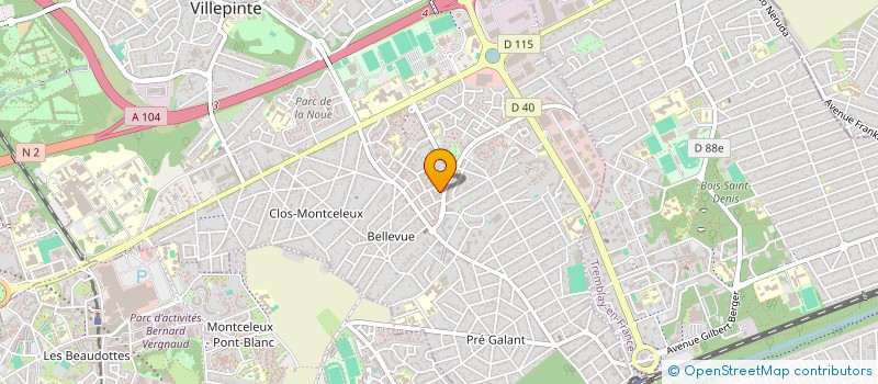 localisation de l'entreprise MONSIEUR IBRAHIM GAYE à VILLEPINTE