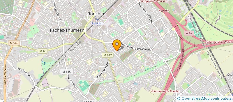 localisation de l'entreprise MONSIEUR IBRAHIM GHARBI  RONCHIN