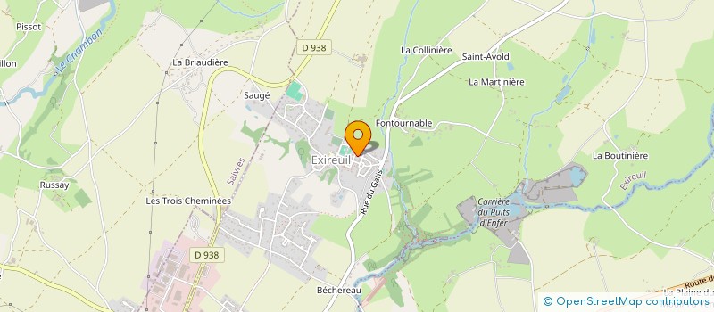 localisation de l'entreprise MONSIEUR IBRAHIM GUEYE  EXIREUIL