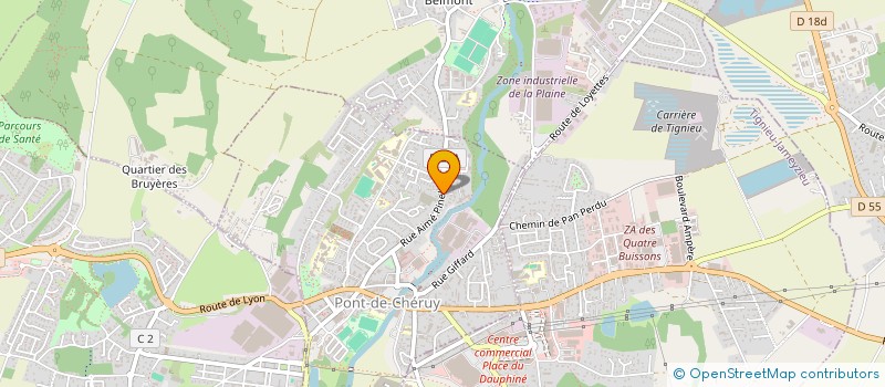 localisation de l'entreprise MONSIEUR IBRAHIM HALEP  PONT-DE-CHERUY