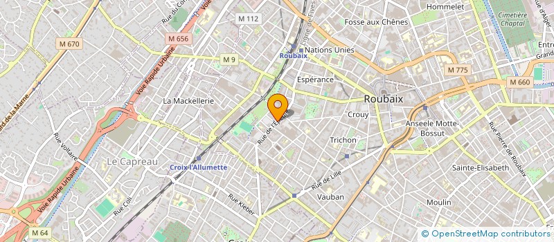 localisation de l'entreprise MONSIEUR IBRAHIM HETTADJ  ROUBAIX