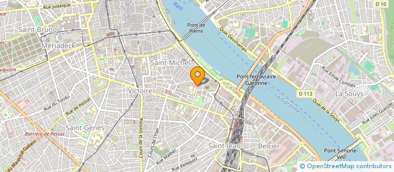 localisation de l'entreprise MONSIEUR IBRAHIM HOUSSEIN ISSA  BORDEAUX