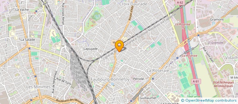 localisation de l'entreprise MONSIEUR IBRAHIM HUSSEIN OSMAN  TOULOUSE