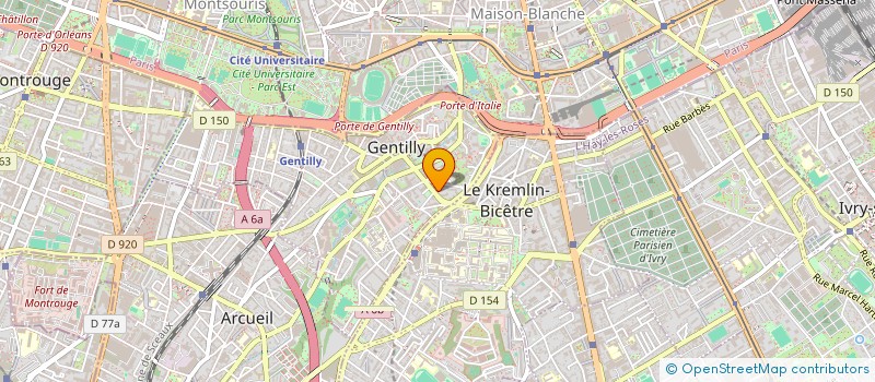 localisation de l'entreprise MONSIEUR IBRAHIM ISHAK ABDALLAH  GENTILLY