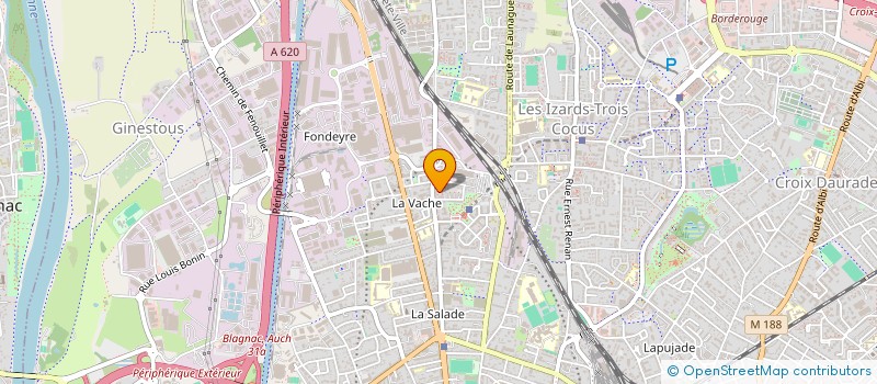 localisation de l'entreprise MONSIEUR IBRAHIM ISSA AHMED  TOULOUSE