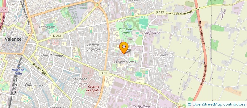 localisation de l'entreprise MONSIEUR IBRAHIM IZADINE KOLE  VALENCE