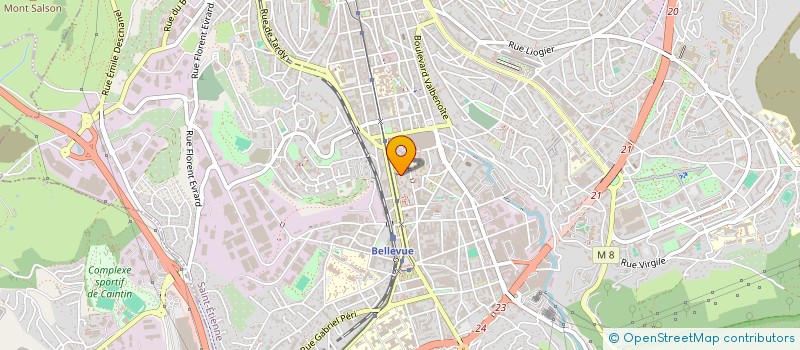 localisation de l'entreprise MONSIEUR IBRAHIM KARA  SAINT-ETIENNE