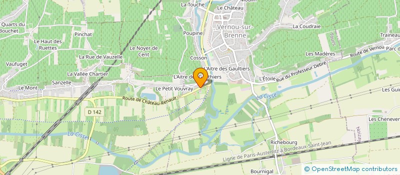 localisation de l'entreprise MONSIEUR IBRAHIM KARACA à VERNOU-SUR-BRENNE