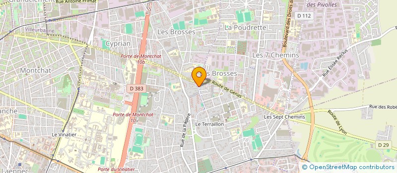 localisation de l'entreprise MONSIEUR IBRAHIM KARRAM à BRON