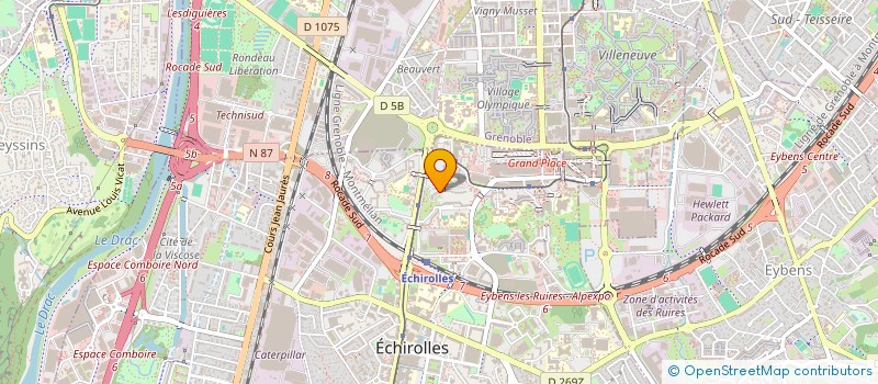 localisation de l'entreprise MONSIEUR IBRAHIM KHALILI  ECHIROLLES