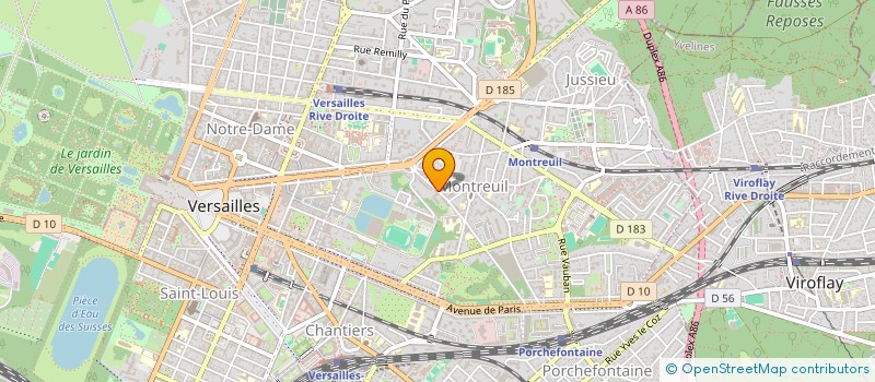 localisation de l'entreprise MONSIEUR IBRAHIM KHEDHIR à VERSAILLES