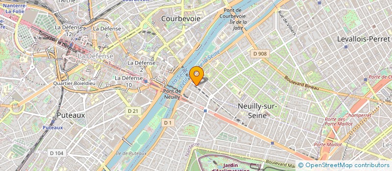 localisation de l'entreprise MONSIEUR IBRAHIM KHILL à NEUILLY-SUR-SEINE