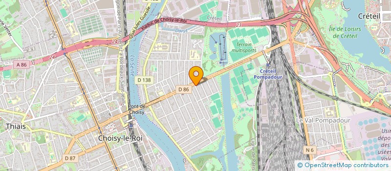 localisation de l'entreprise MONSIEUR IBRAHIM KHOURCHANI  CHOISY-LE-ROI