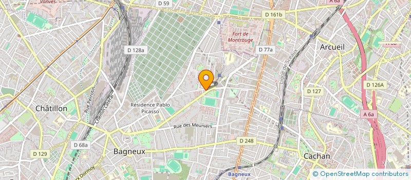 localisation de l'entreprise MONSIEUR IBRAHIM KONE à BAGNEUX