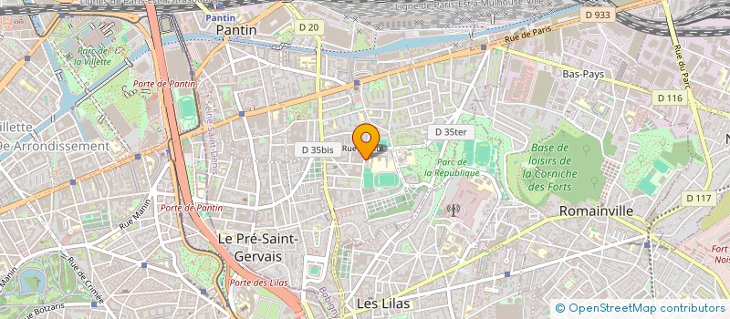 localisation de l'entreprise MONSIEUR IBRAHIM KONE à PANTIN