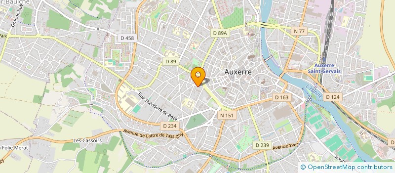 localisation de l'entreprise MONSIEUR IBRAHIM KONE à AUXERRE