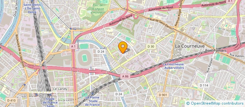 localisation de l'entreprise MONSIEUR IBRAHIM KONE  SAINT-DENIS