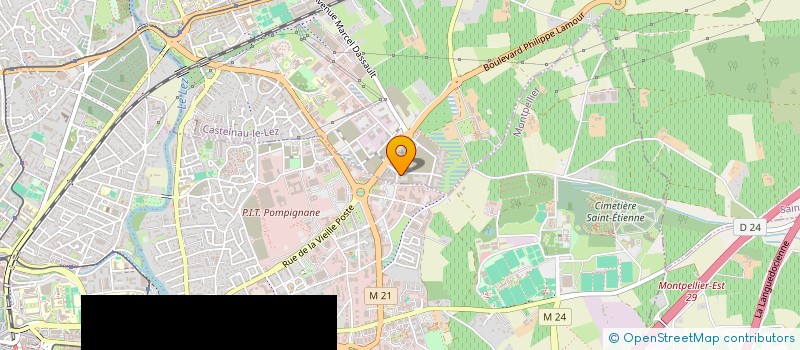 localisation de l'entreprise MONSIEUR IBRAHIM LAHEB  CASTELNAU-LE-LEZ