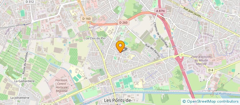 localisation de l'entreprise MONSIEUR IBRAHIM LODIN  LES PONTS-DE-CE